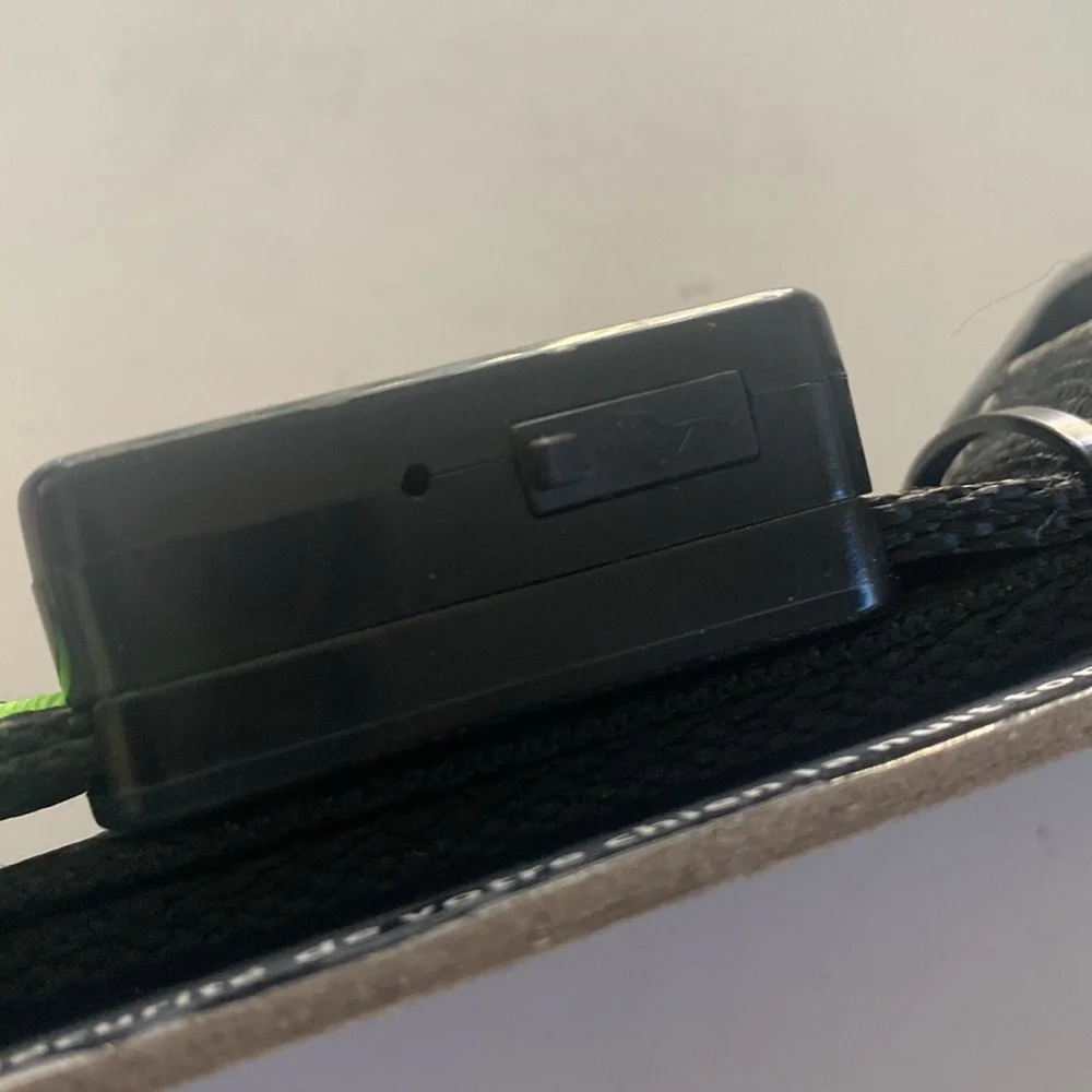Eyenimal Black and Green Dog Collar with Rechargeable Flashing Light.NWOT